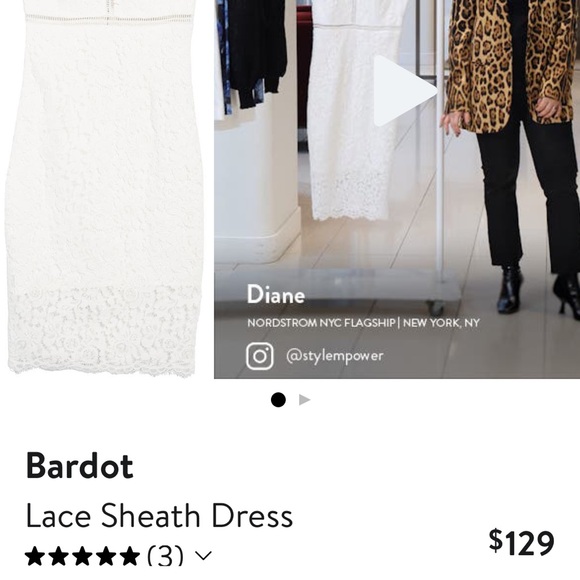 Bardot Lace Sheath Dress - Picture 3 of 10